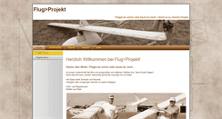 Desktop Screenshot of flugprojekt.de